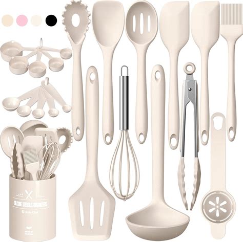 amazon silicone utensils|Amazon.com: Silicone Kitchen Cooking Utensils Set, Umite Chef .